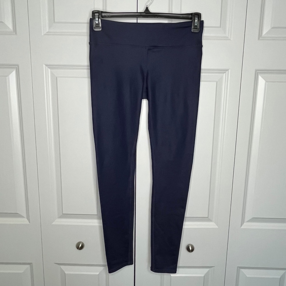 Alo Yoga High Waist Airbrush Leggings Navy Blue Medium Pocket Leggings - Picture 2 of 10